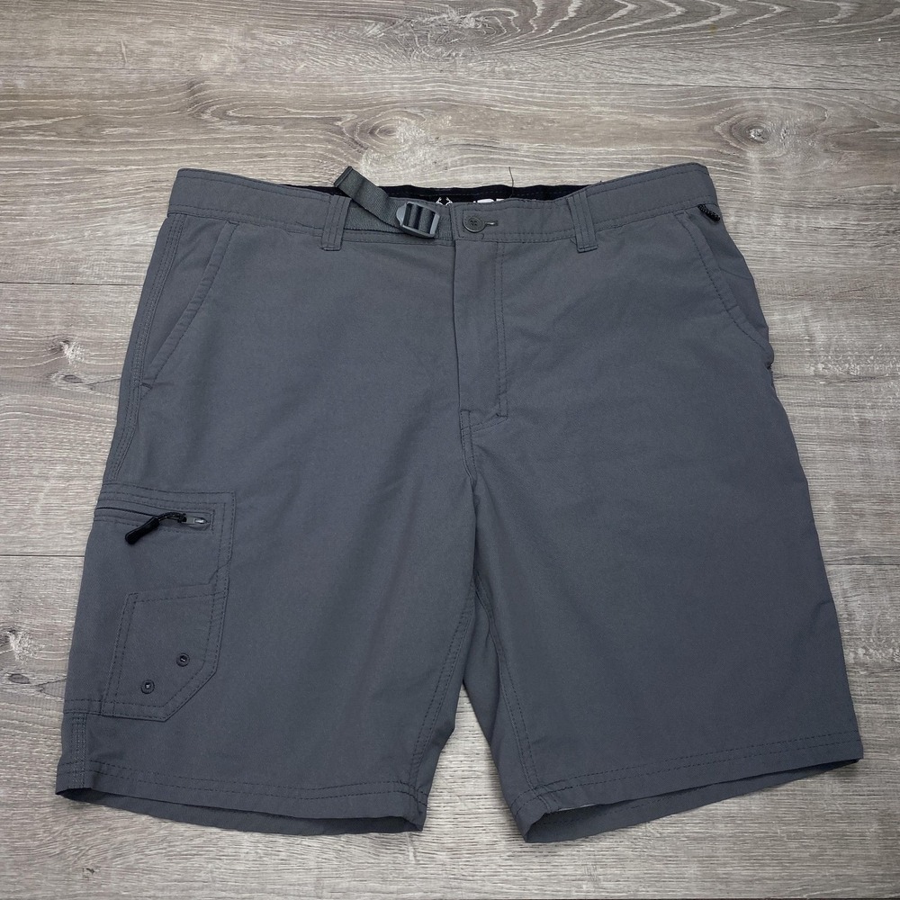 Realtree Fishing‎ Shorts Mens M Gray Cargo 9 Inseam Adjustable Waist Stretch